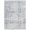 Homeroots 4 x 6 ft. Gray & Blue Abstract Grids Area Rug 385853 - alternate 1